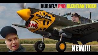 NEW!!! Durafly Curtiss P-40 Warhawk V2 Aleutian Tiger 1100mm (PNF) 4S power INTRODUCTION