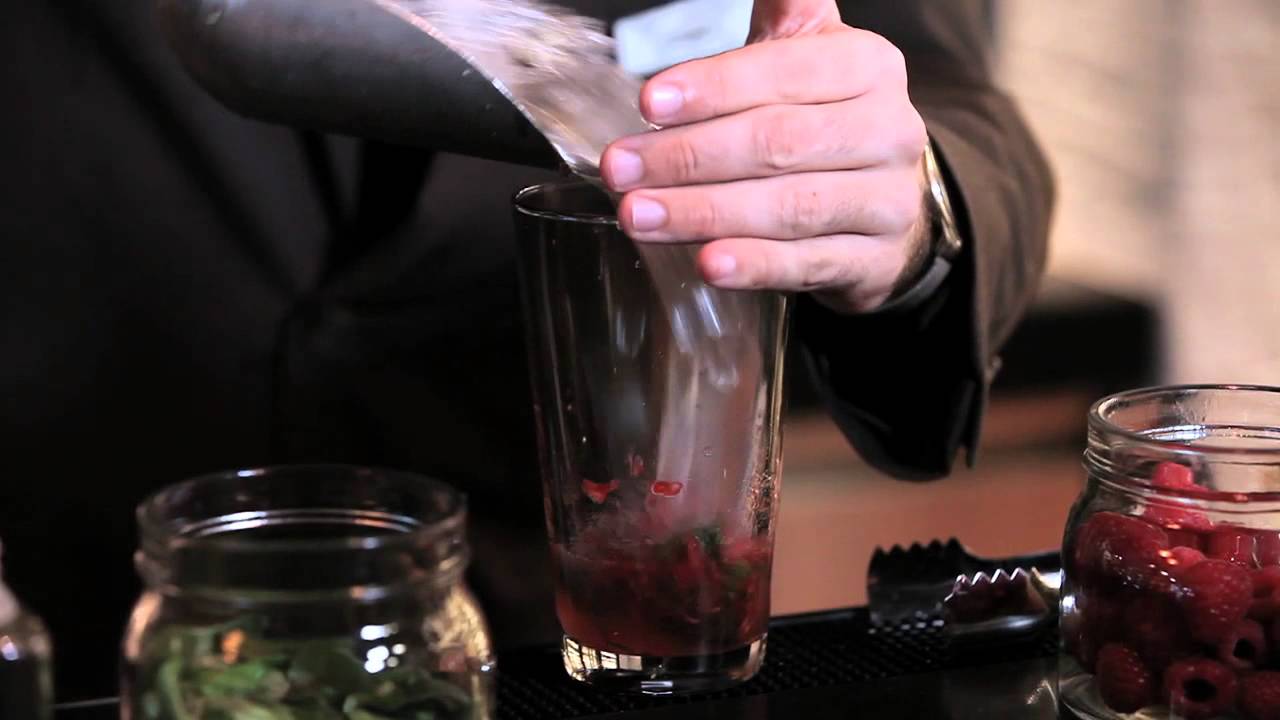 Mocktail recipe - Sparkling Raspberry Basil Lemonade