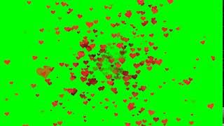 Love heart  Green Screen