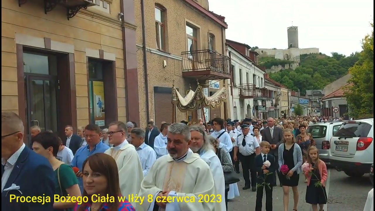 Procesja Bożego Ciała w Iłży 8 czerwca 2023 roku.