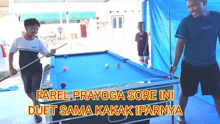 keseruan farel dan kakak iparnya bermain BILYARD bersama...