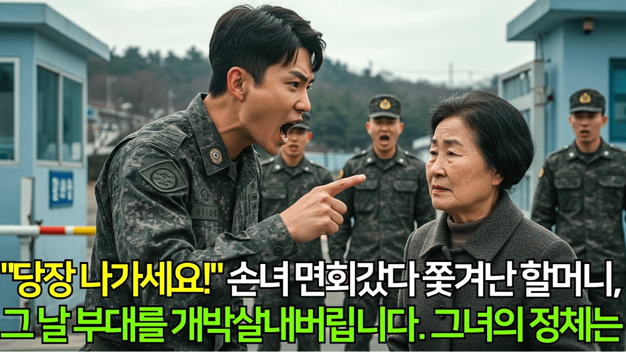 “당장 나가세요!” 손녀 면회하러 갔다가 모욕당한 할머니, 그 부대 기지 개박살내버렸습니다, 알고 보니 할머니의 정체는