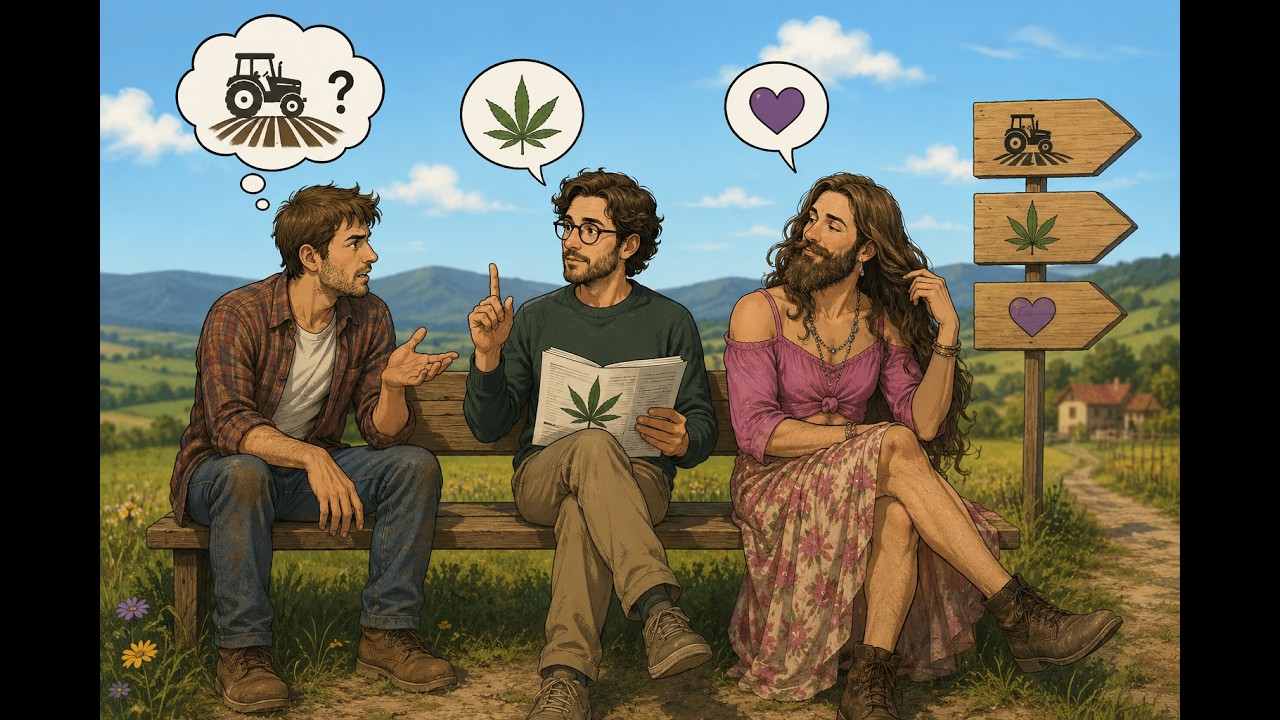 Three Very Different Friends in One Quiet Village