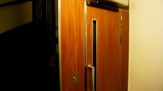 Beautiful old elevator with nice new doors @ Kungsholmsgatan 21, Stockholm, Sweden