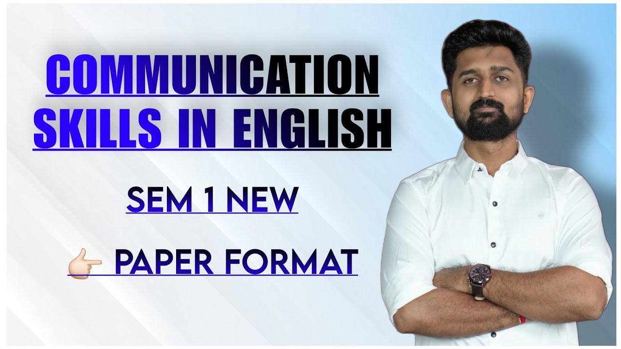COMMUNICATION SKILLS IN ENGLISH PAPER FORMAT | GTU DIPLOMA SEM 1 NEW SYLLABUS | GTU EXAM PAPER STYLE