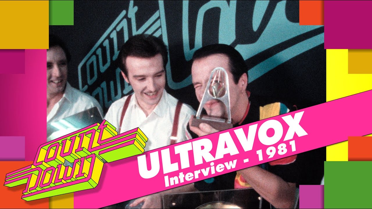 Ultravox - Soundcheck, interview and receiving Gold Record - Countdown, 1981