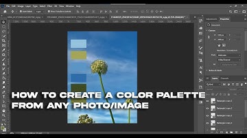 06 - How to create a color palette from any photo/image | Photoshop CC 2020