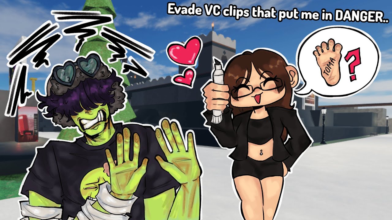 Evade VC clips that put me in DANGER.. | ROBLOX Funny Moments - YouTube