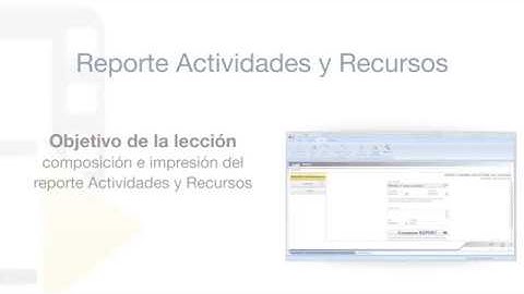 Tutorial de PriMus KRONO - Reporte Actividades y Recursos - ACCA software