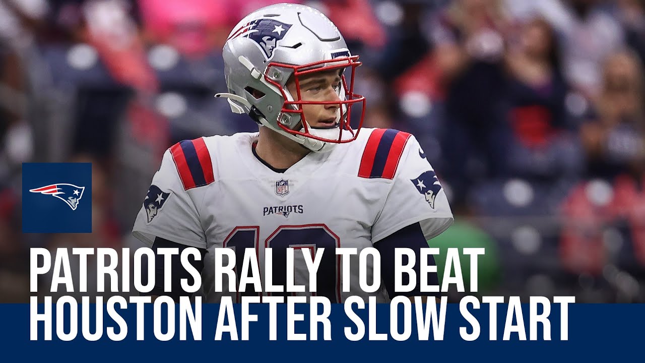 Patriots rally from 13point deficit to beat the Texans Patriots