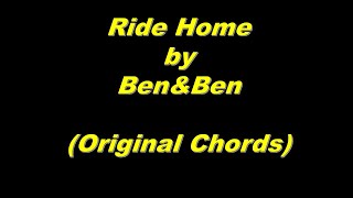 Ride Home  - Ben&Ben (Original Chords)