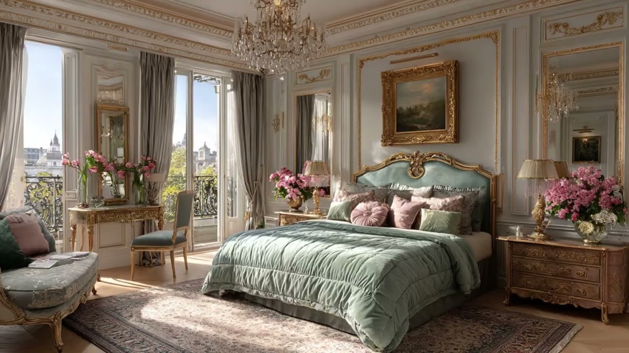 Весенний декор в стиле Версаля 🌸 Роскошный бархат пастельных тонов и позолоченные цветочные акценты