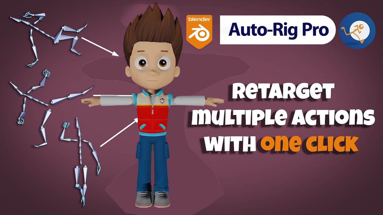 Auto-Rig Pro: Retarget multiple animations (Multiple Source Anim) [Blender]