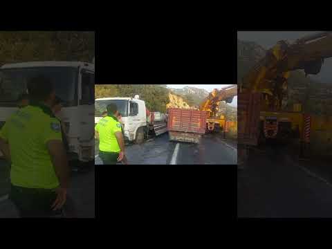 Kaza Sebebi ile Yalıkavak Yolu Saatlerce Trafiğe Kapandı