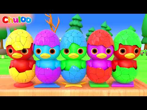 Cinco Patinhos (Canção das Cores) | Músicas Infantis | ChuLoo em Português – Canções Infantis