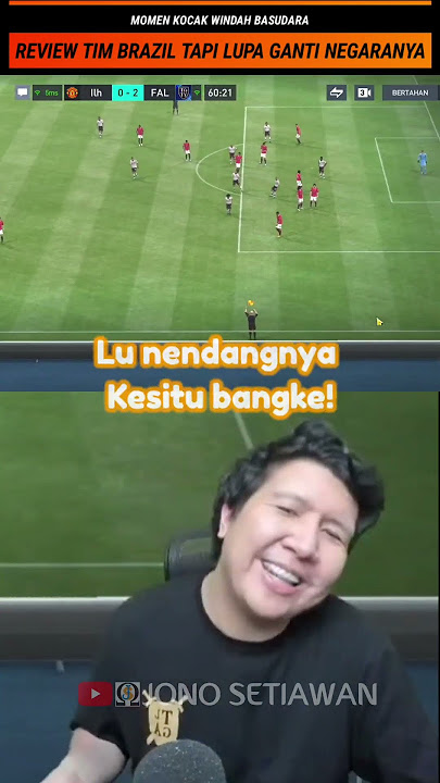 MOMEN KOCAK WINDAH BASUDARA! REVIEW TIM BRAZIL TAPI LUPA GANTI NEGARANYA #shorts #windah