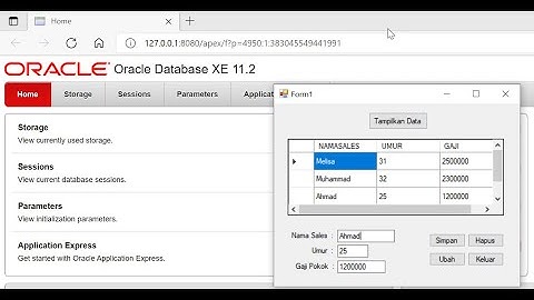 Koneksi Visual Studio Menggunakan Database Oracle