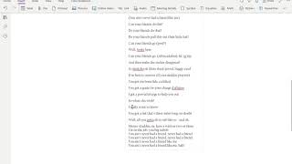 Figurative Language Song Annotations