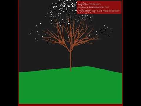 Procedural Generation of a tree using space colonization algorithm ...