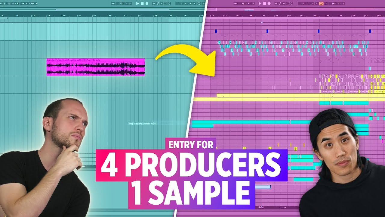 MAKING A SONG FROM ONE SAMPLE (my entry for Andrew Huang's 4 producers ...