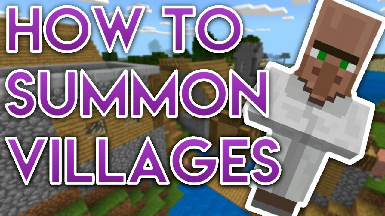 How To Summon A Village In Minecraft - YouTube