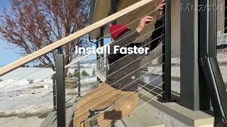 Easy Deck Upgrade in Hours | Clean &amp; Minimal Cable Railing Installation
