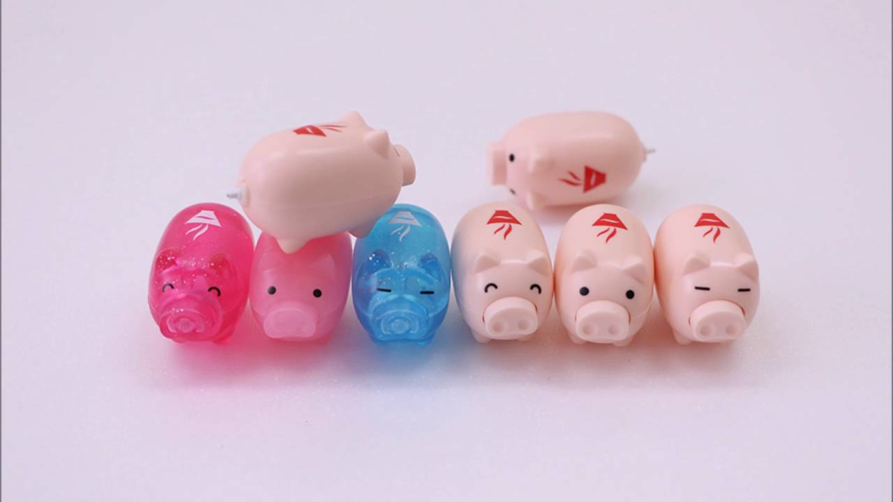 ラー博TV】 豚シャープ♪ A mechanical pencil in the shape of pig