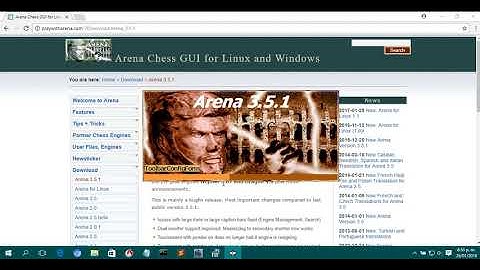 Installing Arena Chess GUI and Stockfish 10 engine in Windows