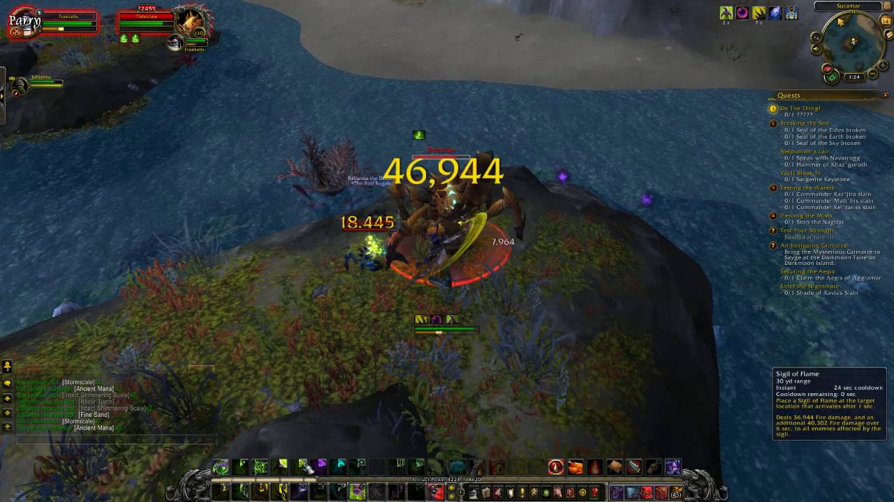 World of Warcraft Tideclaw Suramar Legion Rare Spawn Location