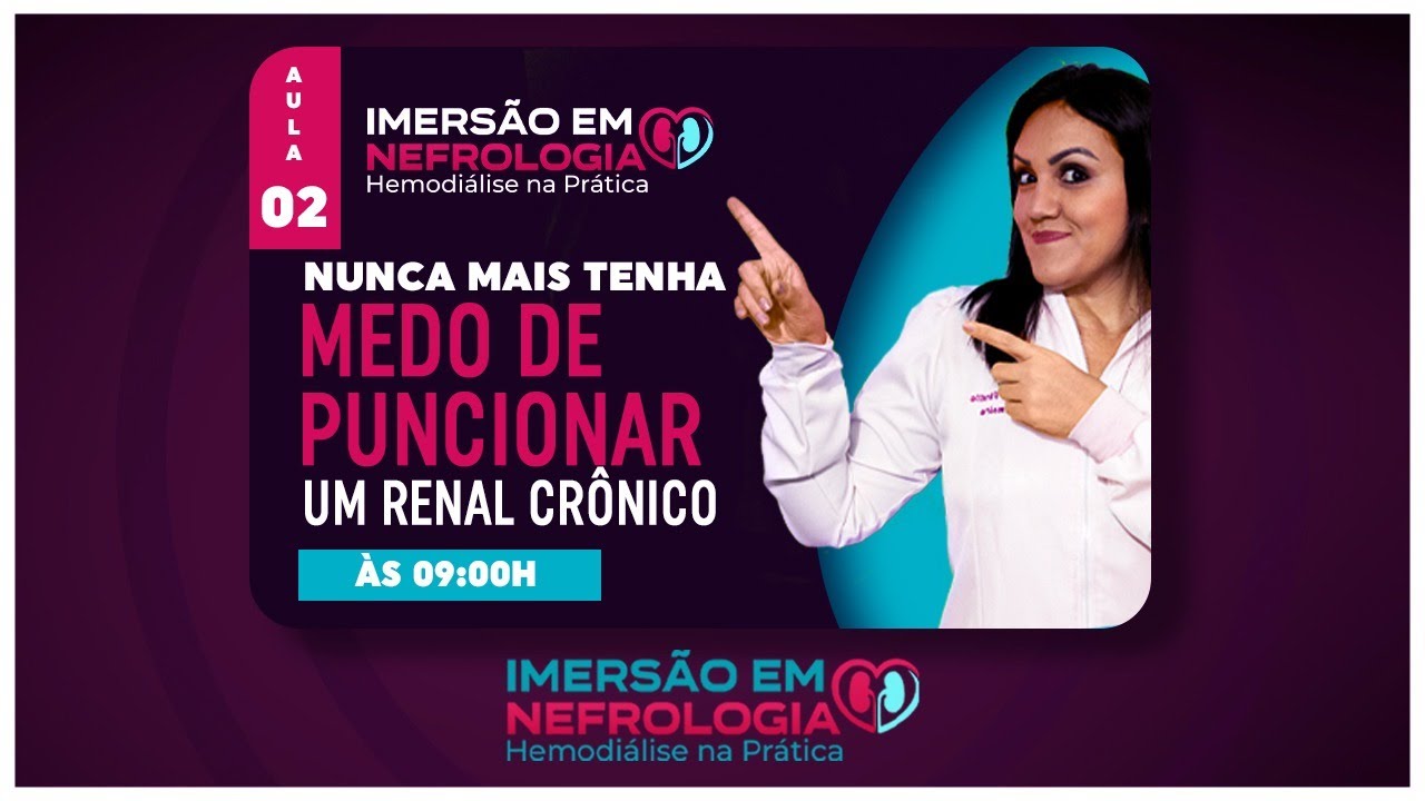 NUNCA MAIS TENHA MEDO DE PUNCIONAR UM RENAL CRÔNICO