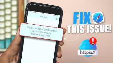 How to Resolve the "Too Many Redirects" Error on Safari - iPhone