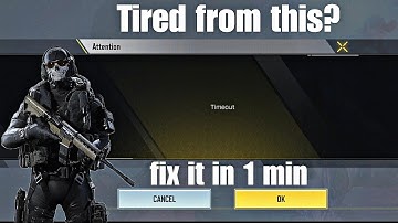 New way to fix your loading timeout in cod mobile | cod Mobile season 3 loading timeout fixed