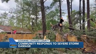 Valdosta residents respond to severe storm damage