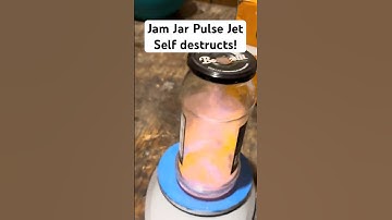 🚀 Self DESTRUCTION Jam Jar Pulse Jet engine during thrust test!