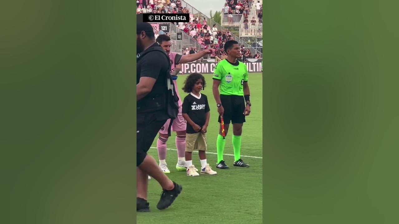 El bonito gesto de Messi en Japón: un niño invade el campo de entrenamiento  y el argentino le firma la camiseta