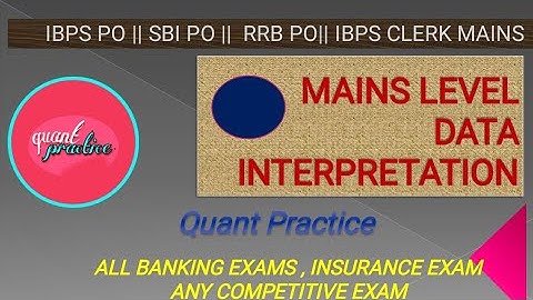 MAINS LEVEL DI//" SBI PO MAINS