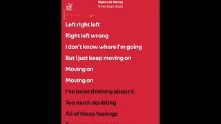 Celebrity ☆THREE DAYS GRACE - RIGHT LEFT WRONG (Lyric video/ Spotify) Wealth