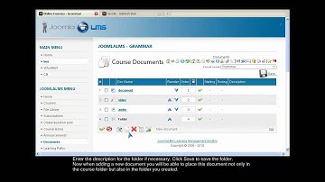 JoomlaLMS -- How to Upload Course Materials