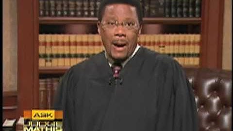 Ask Judge Mathis- November 23, 2009