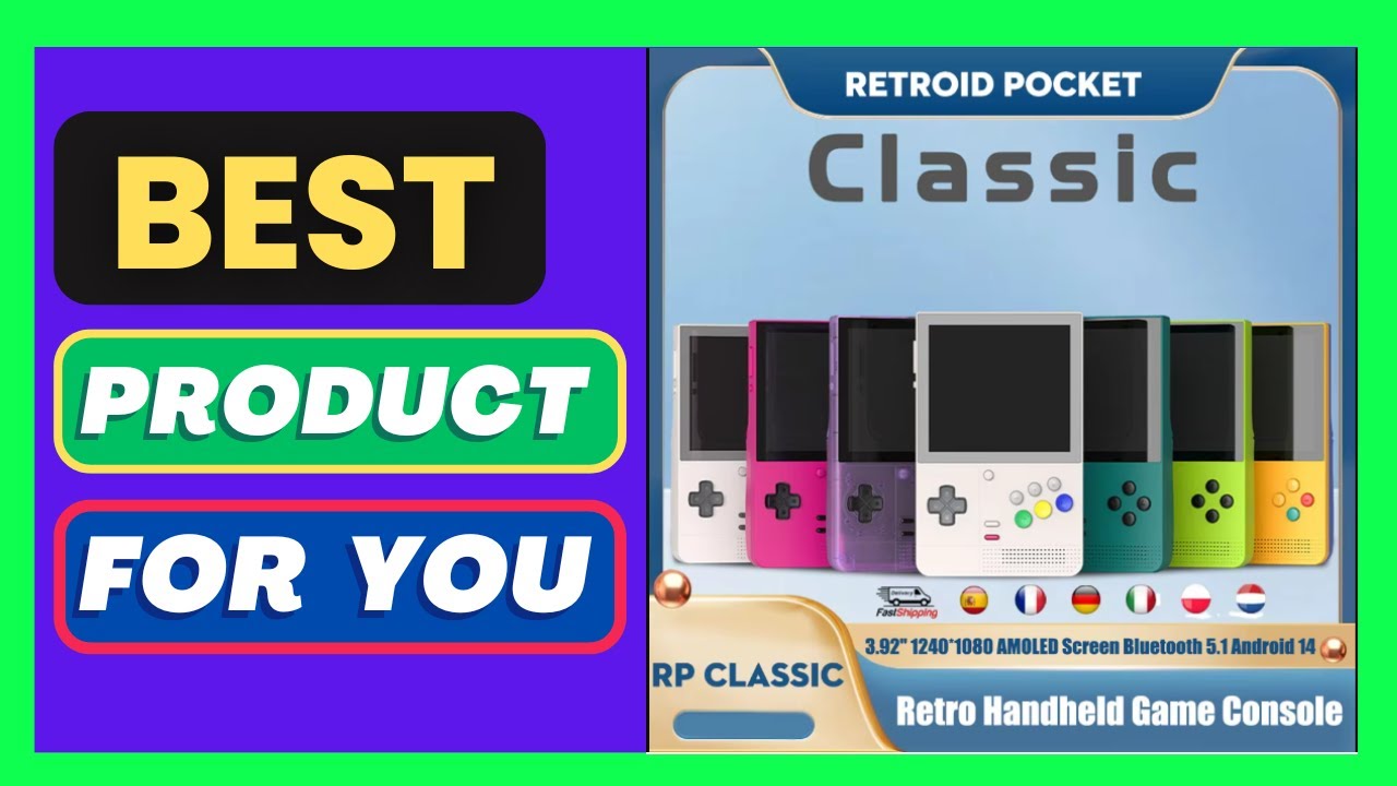Retroid Pocket Classic Retro Handheld Game Console 3.92