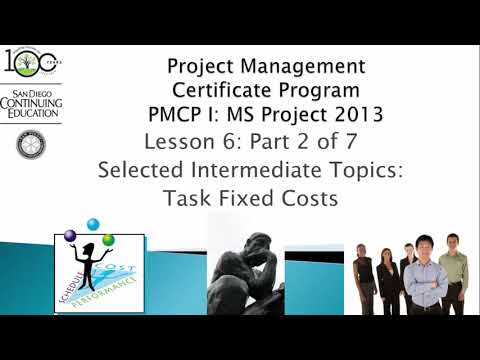 Lesson B3 2 - Selected Intermediate Topics: Task Fixed Costs