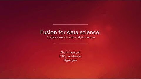 Webinar: Fusion for Data Science
