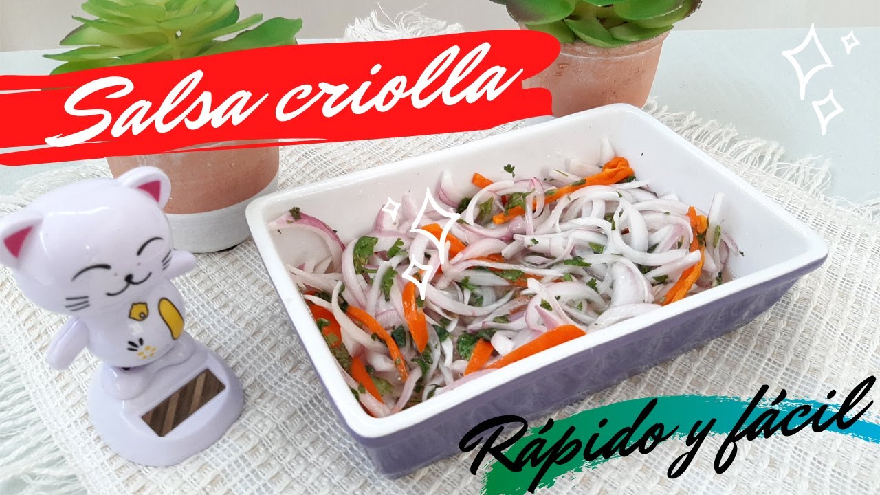 Lo que nunca falta en mi mesa: SALSA CRIOLLA 🍴