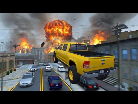 🔥GTA 4 CRASH TESTING REAL CARS 151