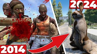 Where did all the zombies go? Then vs. Now in 7 Days to Die