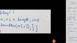 arraypassing through functions in java#icse#bca#mca#b.tech.