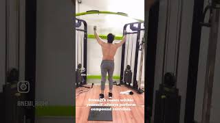 Compound Exercise #workout #gym #calisthenics #chestworkout