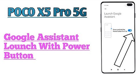 POCO X5 Pro 5G || Wake Google Assistant Feature On Display With Power Button