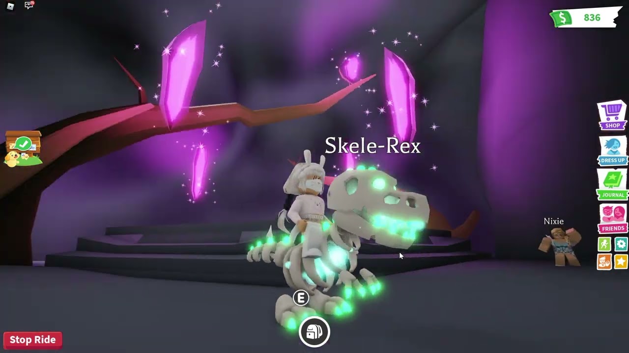 MEGA NEON SKELE REX! ROBLOX ADOPT ME YouTube