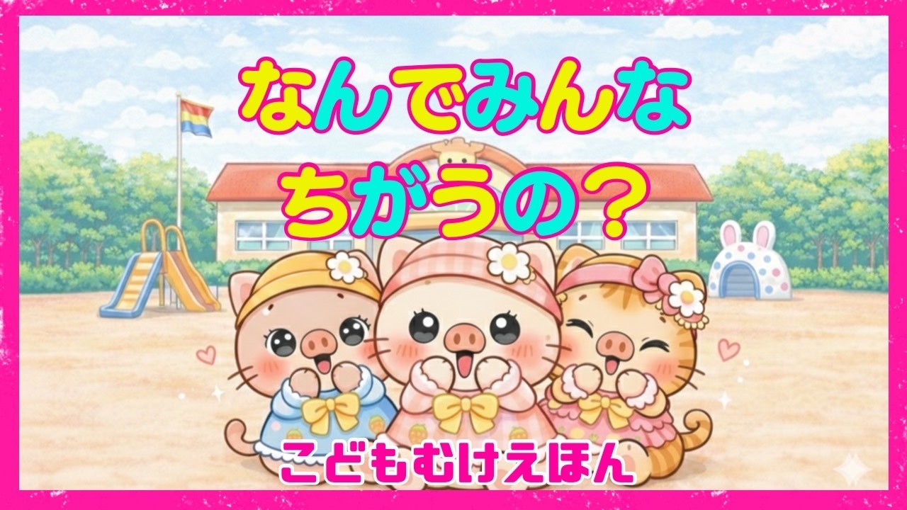 【子供向け絵本 読み聞かせ】なんでみんなちがうの？
